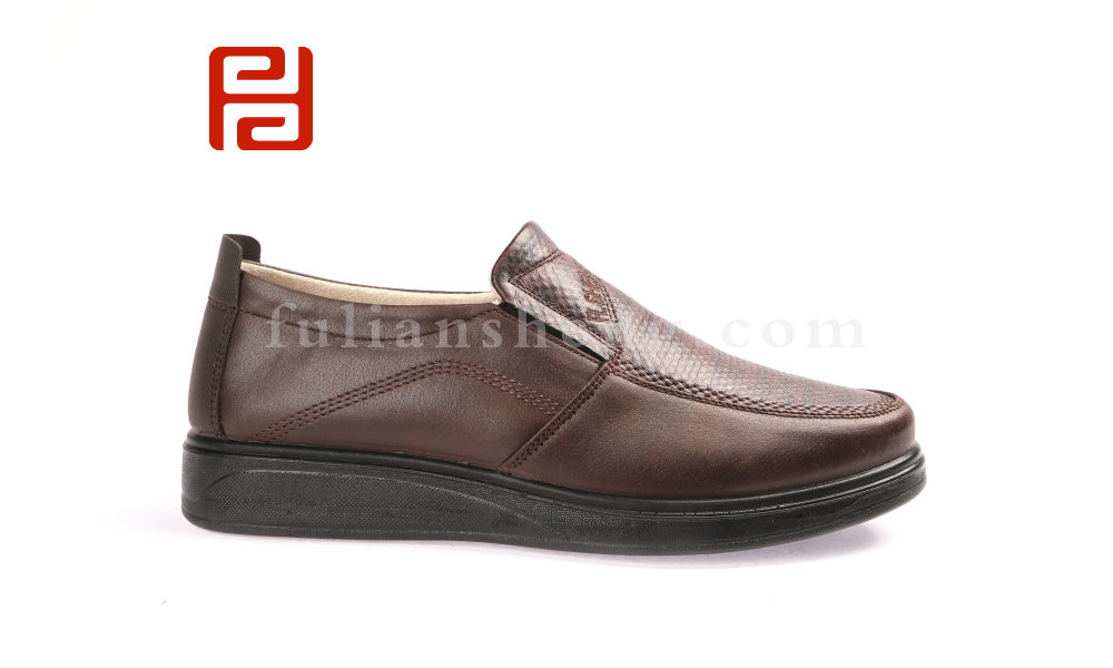 福連升20春款男鞋商務休閑一腳蹬輕便中年鞋休閑鞋圖片