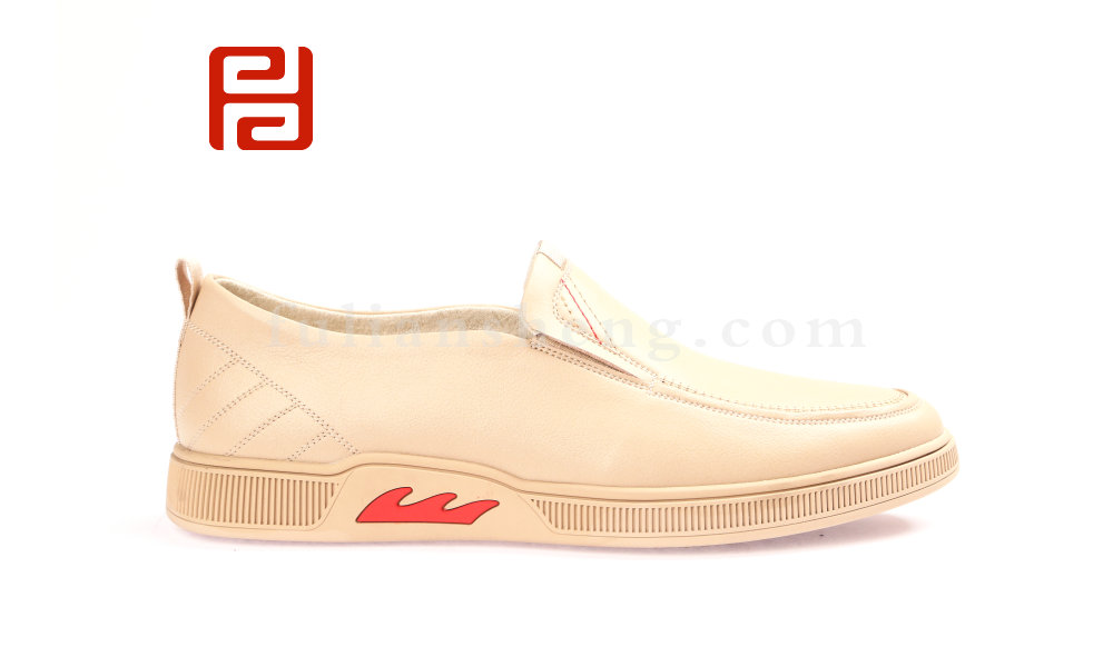 福連升春款商務休閑正裝男鞋單鞋 光面舒適休閑鞋老北京布鞋圖片