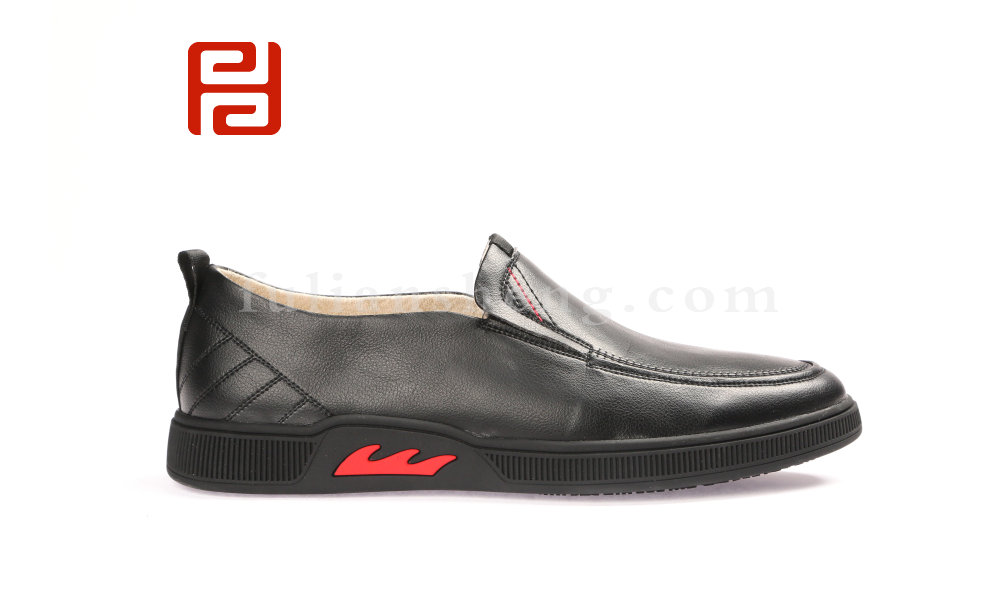 福連升春款商務休閑正裝男鞋單鞋 光面舒適休閑鞋老北京布鞋圖片