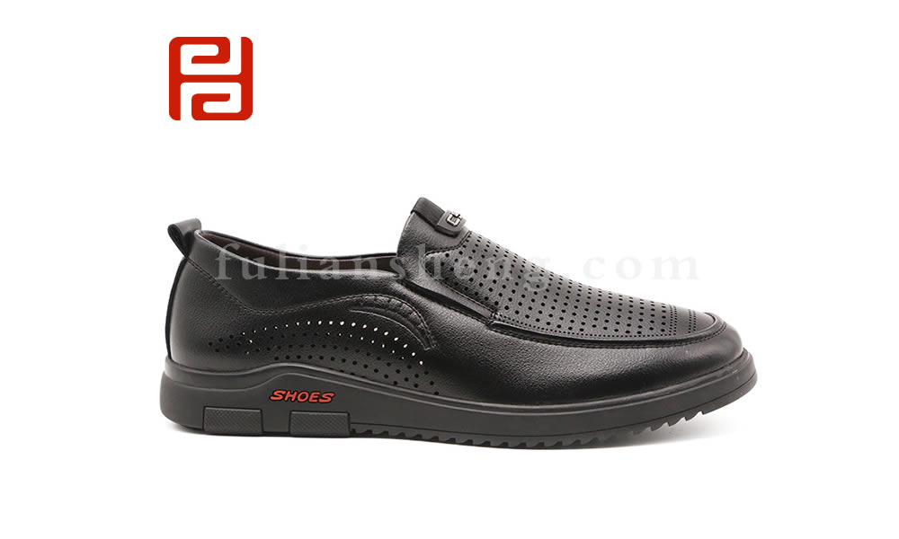 福連升商務男涼鞋 清涼大孔透氣防水男鞋圖片