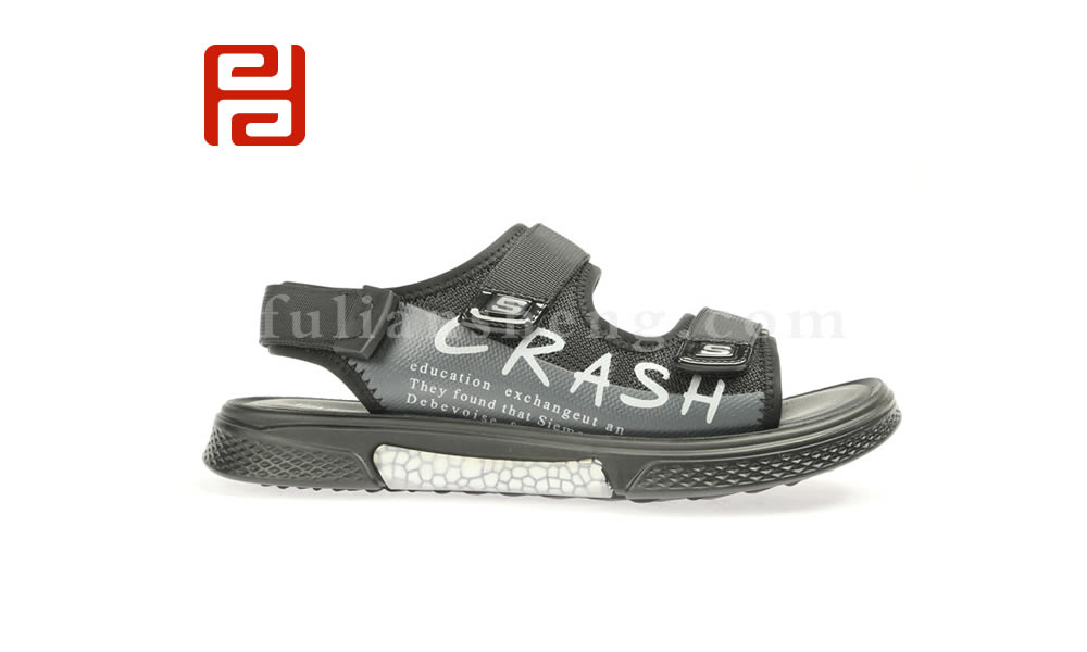 福連升夏季涼鞋男士涼拖鞋 時尚百搭運動休閑沙灘鞋圖片