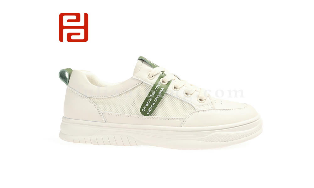 福連升夏季小白鞋女鞋 平底百搭棉麻內里舒適鞋子圖片