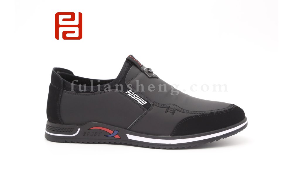 福連升男鞋商務(wù)休閑單鞋棉麻韓版潮流百搭軟面圖片