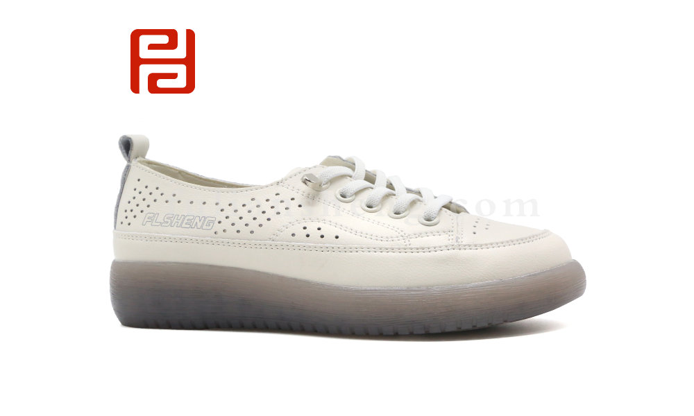 福連升夏季女鞋休閑生活休閑鞋皮面果凍底鞋子