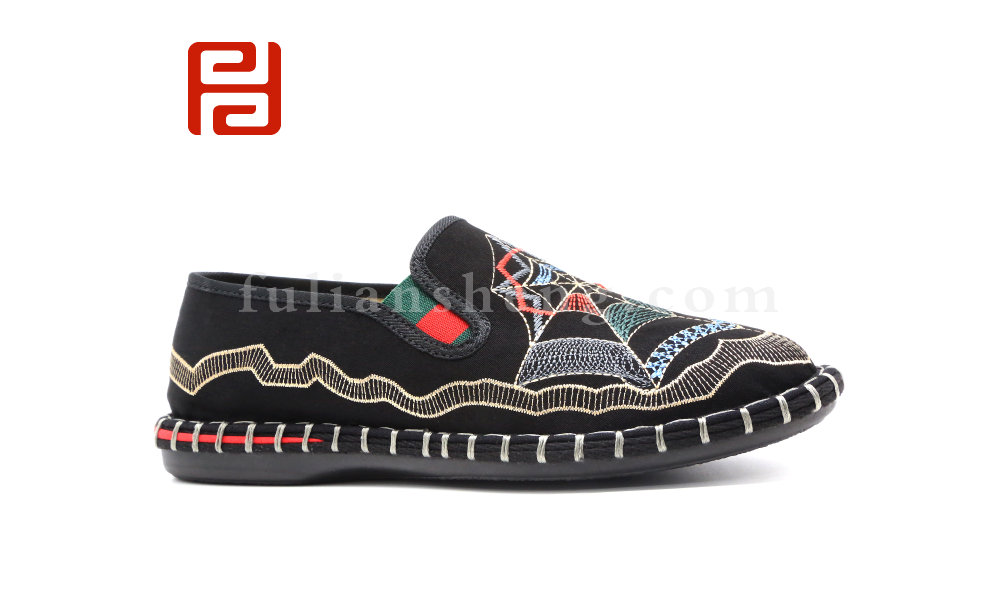 福連升春秋新款時尚國粹男鞋單鞋中國風休閑鞋