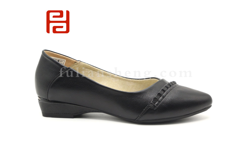 福連升休閑女鞋低跟淺口單鞋媽媽舒適百搭棉麻內(nèi)里圖片