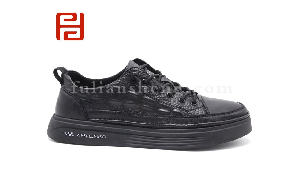 福連升休閑鞋英倫百搭休閑商務男鞋潮流平底板鞋單鞋圖片