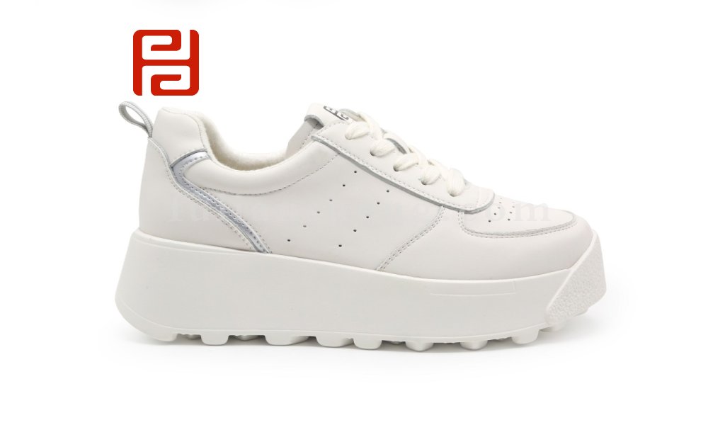 福連升休閑鞋女鞋厚底百搭小白鞋增高新款面包鞋圖片