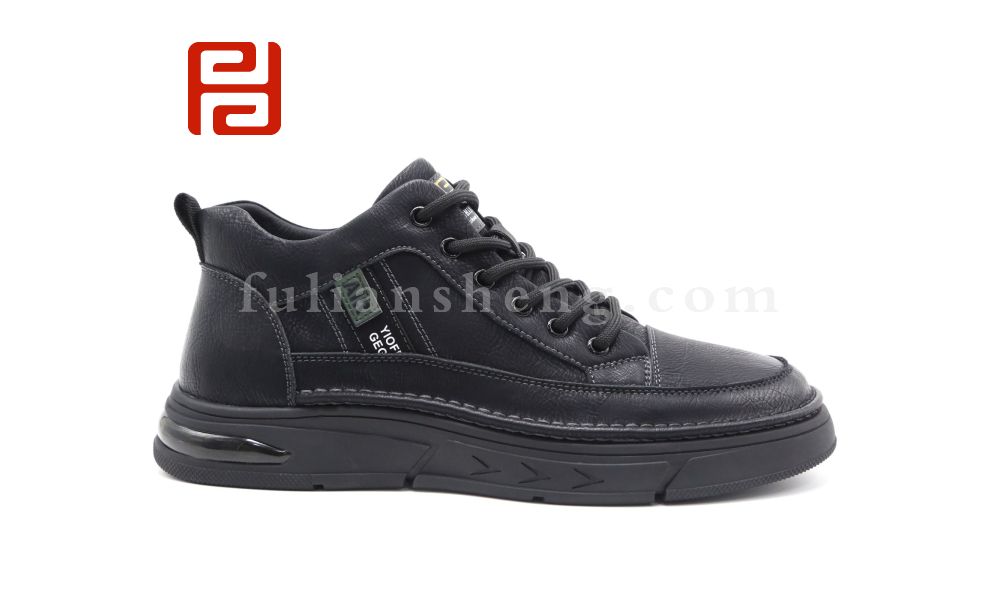 福連升休閑鞋男鞋冬季加絨保暖英倫風休閑舒適男鞋舒適橡膠底圖片