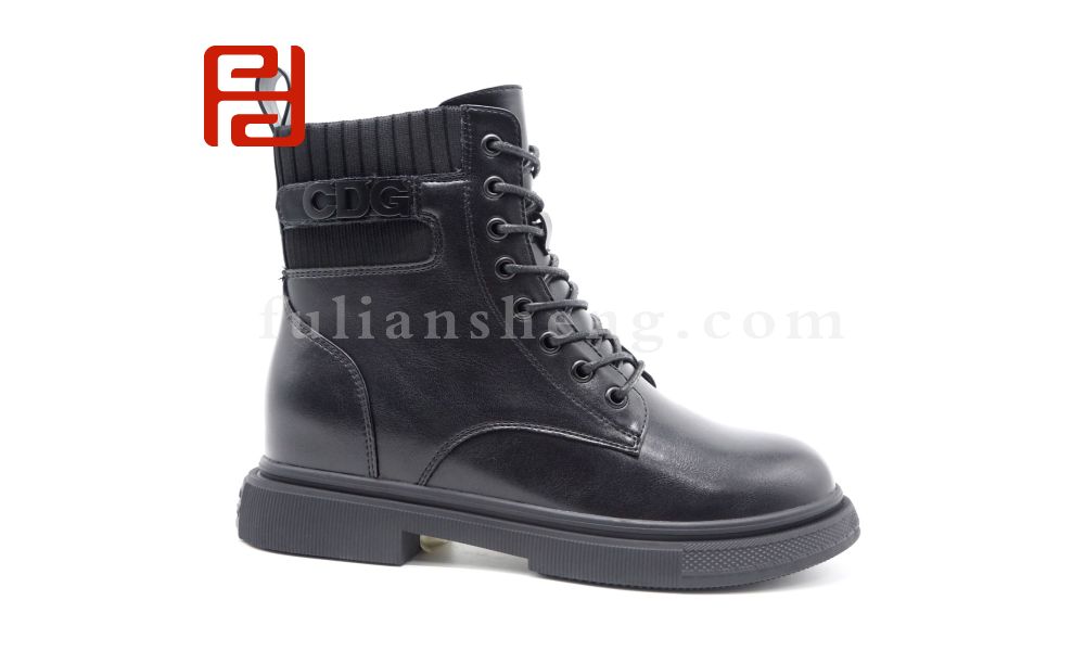 福連升休閑鞋女鞋冬季保暖舒適高幫平底短靴圖片