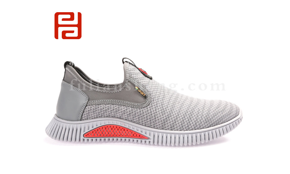 福連升春款男士透氣網面一腳蹬運動防滑老北京布鞋(圖2)