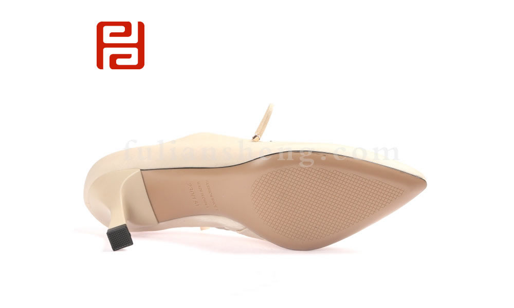 福連升春款單鞋黑色高跟鞋百搭休閑鞋工作通勤細跟女鞋子(圖5)