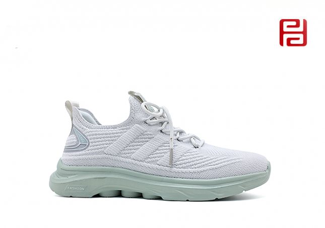 春秋運動男單鞋休閑運動高彈飛織面料舒適運動鞋