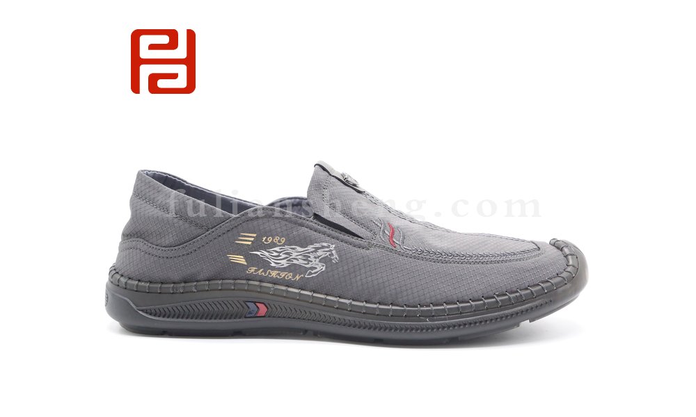 福連升春季新款休閑輕便軟底透氣老北京布鞋男單鞋