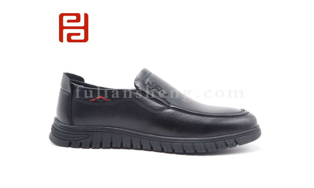 福連升春季商務男鞋休閑軟底工作鞋百搭套腳鞋子